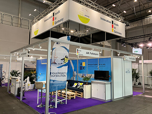 Stand der Young Innovators auf der WindEnergy Hamburg 2024