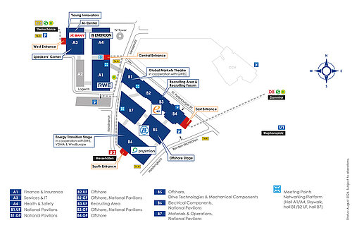 WindEnergy Hamburg Geländeplan