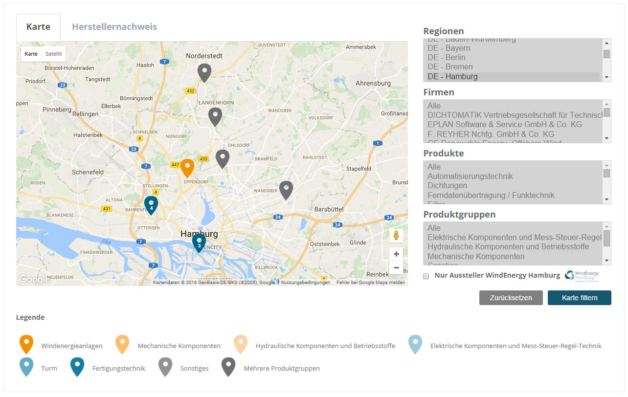 VDMA Wind Industry Map